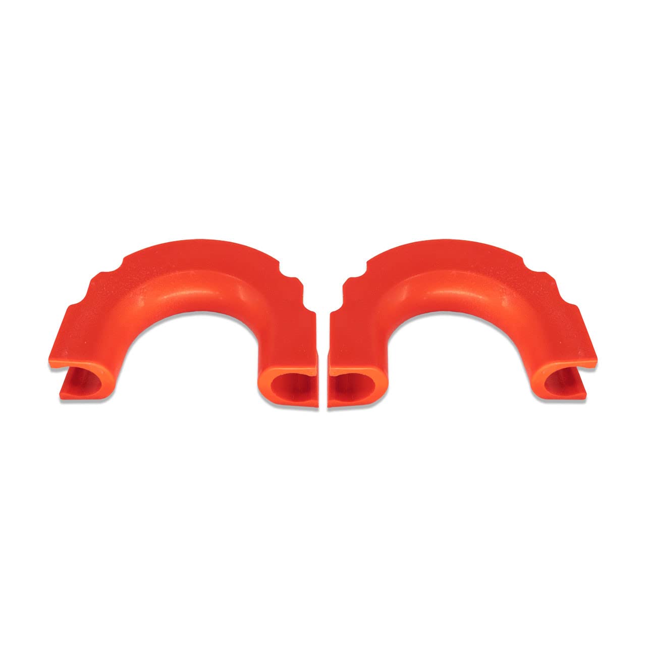 IAG I-Line Rear Bumper (Red) TPE Tow Loop Cover Pair for Ford Bronco 2021+ 2/4 Door (Not Sport)