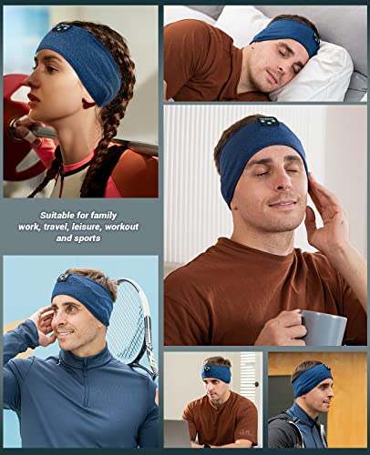 Perytong Sleep Headphones Wireless, Bluetooth Sports Headband Headphones with Ultra-Thin HD Stereo Speakers Perfect for Sleeping,Workout,Jogging,Yoga,Insomnia, Air Travel, Meditation