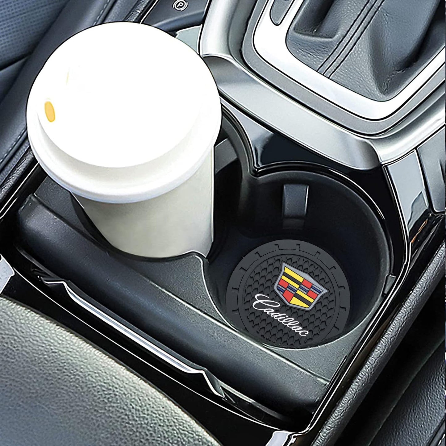 Car Cup Holder Coaster for Ford Bronco Sport Recessed Silicone Cupholder Coaster Interior Accessories 2.75in 2Pieces