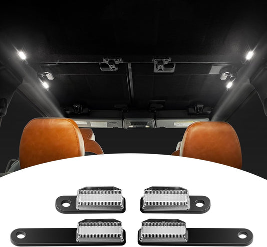 Mabett LED Interior Dome Lights 4Pcs Kit Fit Ford Bronco 2021 2022 2023 2024 Bronco Accessories 2/4 Door Easy Installation Hardtop/Softtop(Not for Sport)