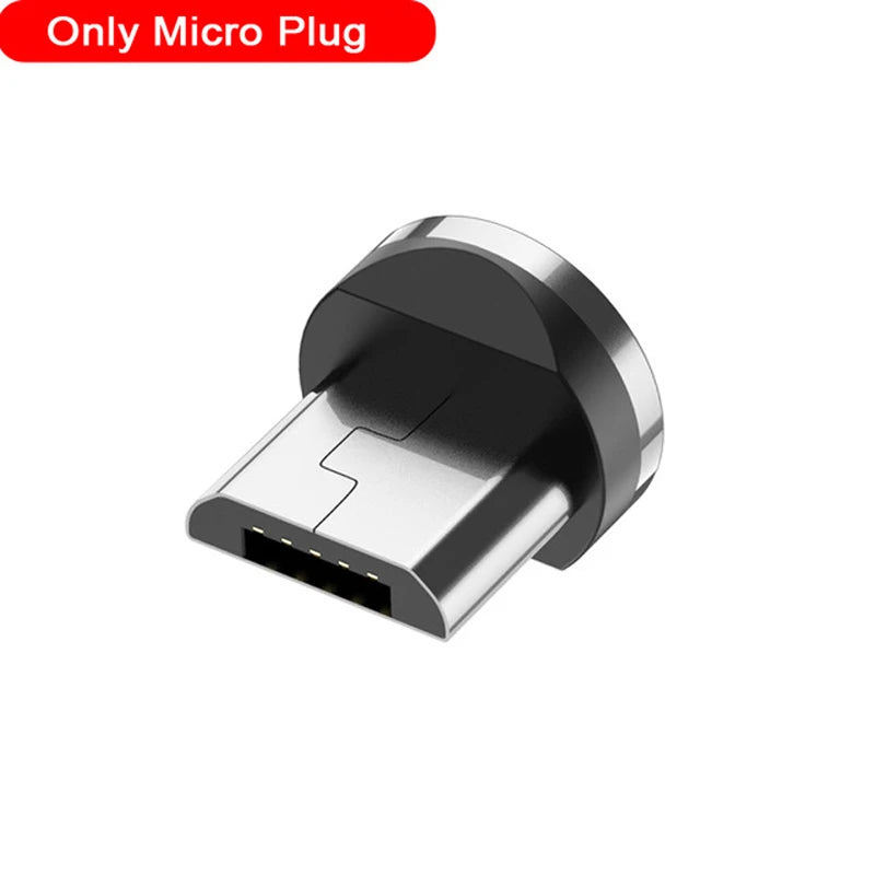 USLION LED Magnetic USB Cable Fast Charging USB Type C Phone Cable Magnet Charger Data Charge Micro USB for iPhone 14 for Xiaomi